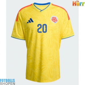 Billiga Colombia Juan Fernando Quintero #20 Hemmatröja VM 2026 Kortärmad